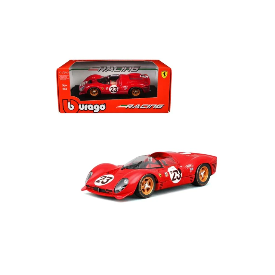 Burago 1/24 Scale Ferrari 330 P4 Daytona 1967 Diecast Car Model for 14+ Year