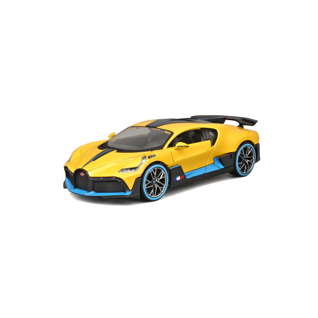 Burago Bugatti Divo - Yellow 1:24 Scale Diecast Model Car