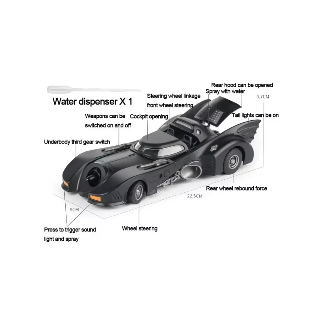 🦇 Batman 1989 Batmobile 1:24 Diecast Model Car – Collector’s Edition