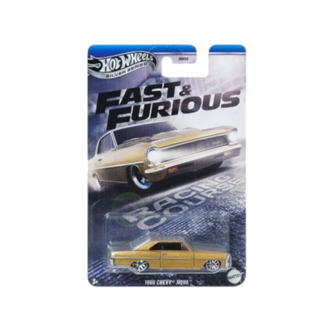 HotWheels Silver Series Fast and Furious Racing Course 1966 Chevy Nova Imported Mainline
