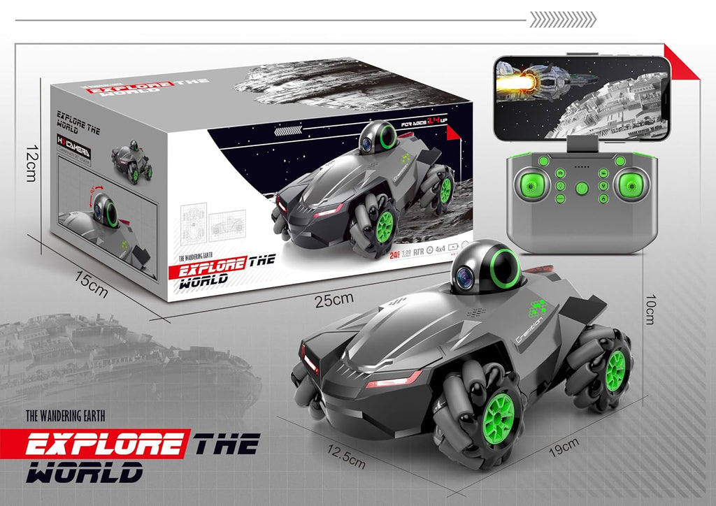 Explore The World RC Stunt Car with Camera