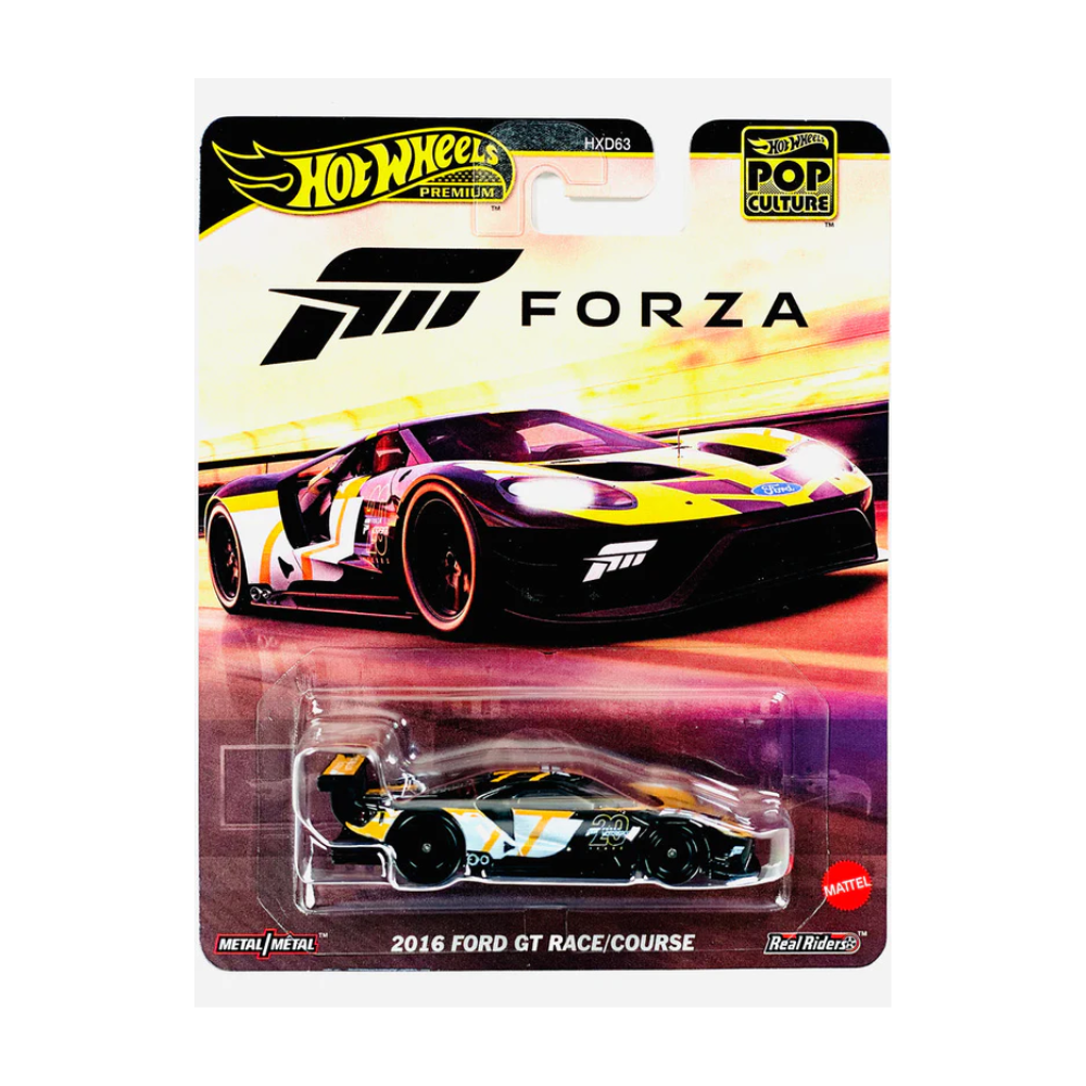 Hot Wheels 2025 Pop Culture Case L Forza 2016 Ford GT Race Course