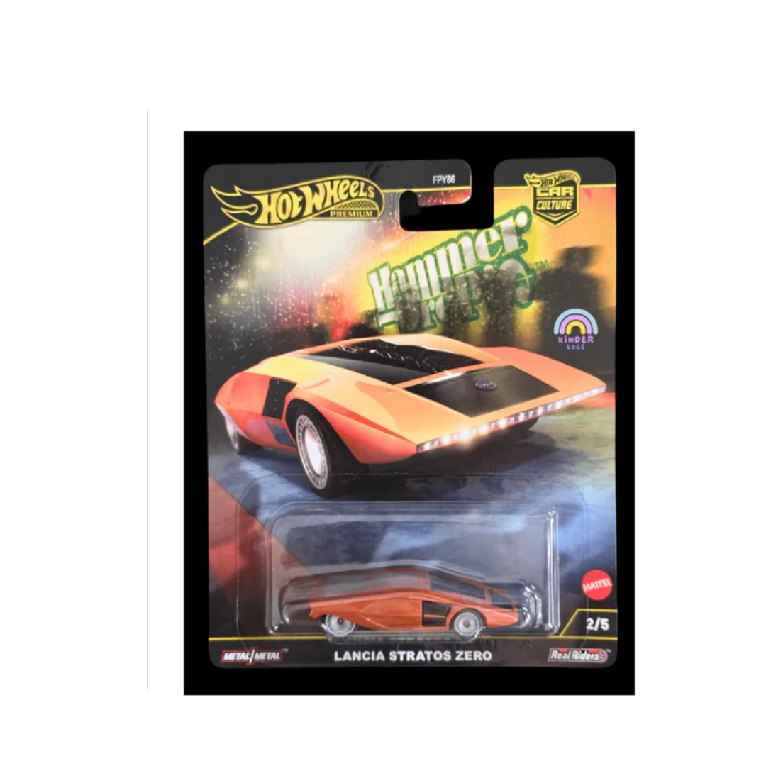 Hotwheels hammer drops Lancia Stratos Zero imported premium