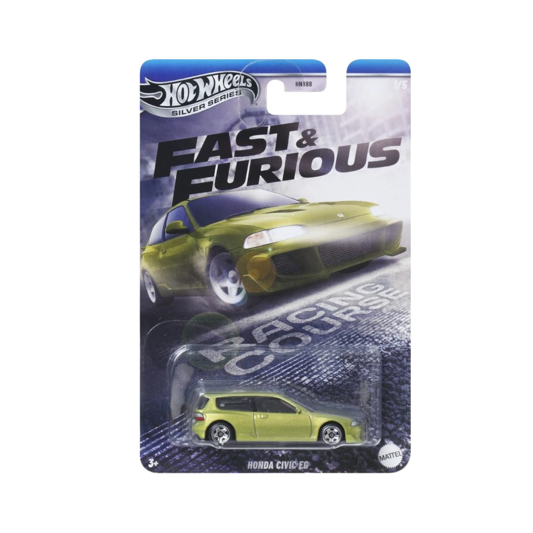 HotWheels Silver Series Fast and Furious Racing Course Honda Civic EG Imported Mainline
