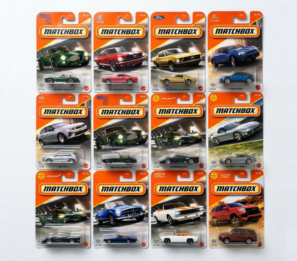 Matchbox Die-Cast Cars Collection – Premium Miniature Car Models | Set of 12