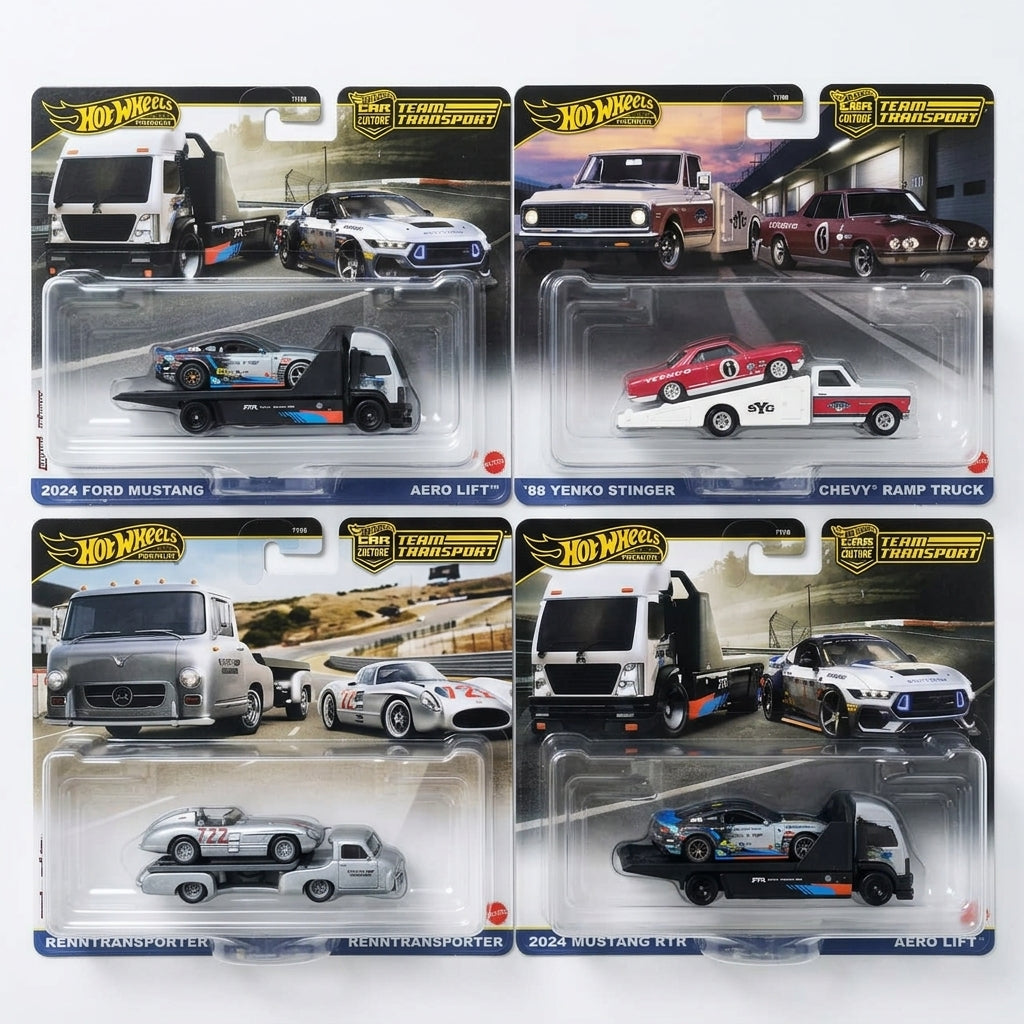 Hot Wheels Team Transport Premium Set – Set of 4
