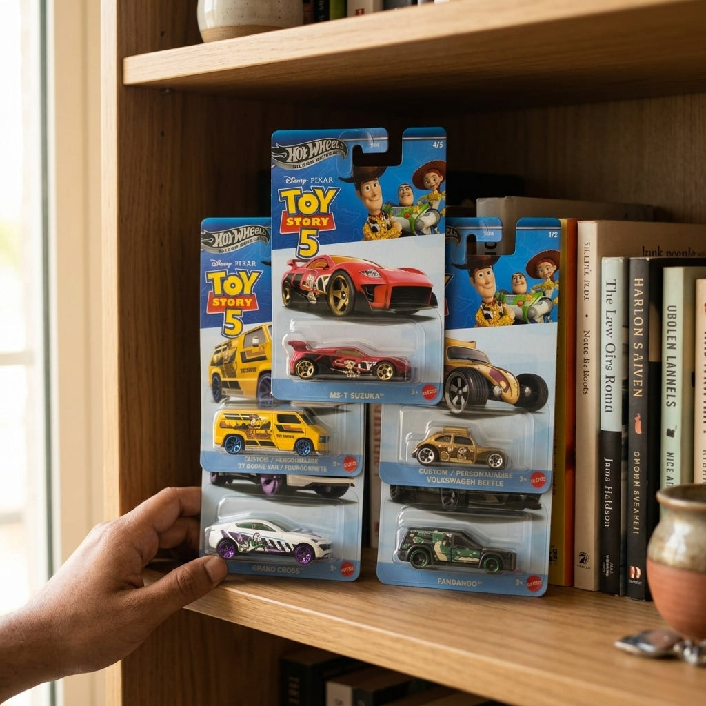 Hot Wheels Disney Pixar Toy Story 5 Silver Series – Set of 5