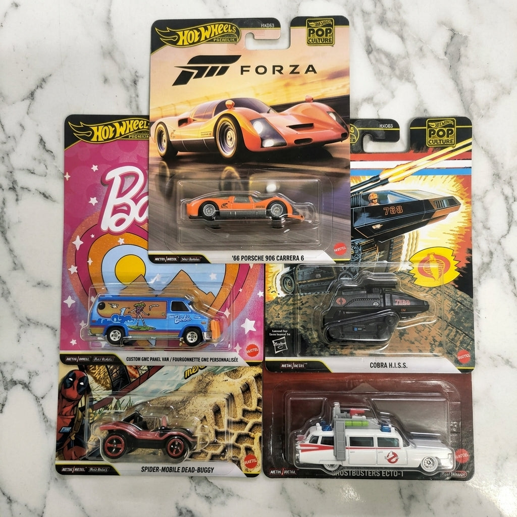 Hot Wheels Premium Die-Cast Collection – Set of 5